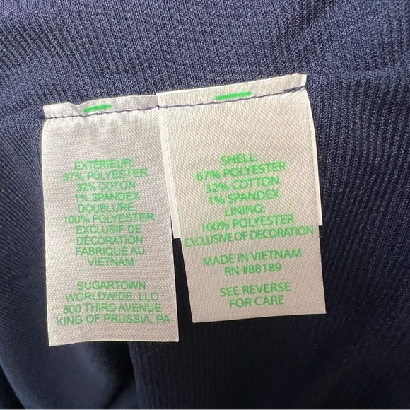 🆕 Lilly Pulitzer True Navy Callista Shift Dress NEW RTL $168 SZ LG - Picture 7 of 7